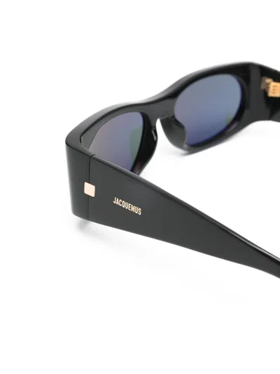 Jacquemus Square-frame Sunglasses In Orange