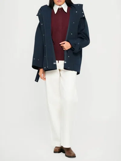 Max Mara Rain Coat In Blue