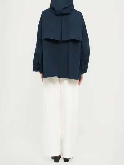 Max Mara Rain Coat In Blue