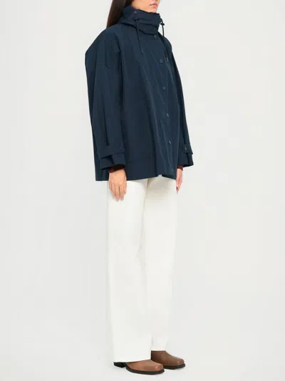Max Mara Rain Coat In Blue