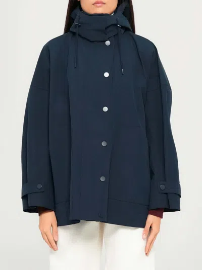 Max Mara Rain Coat In Blue
