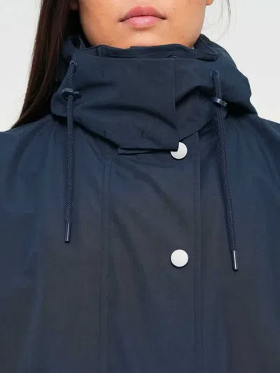 Max Mara Rain Coat In Blue