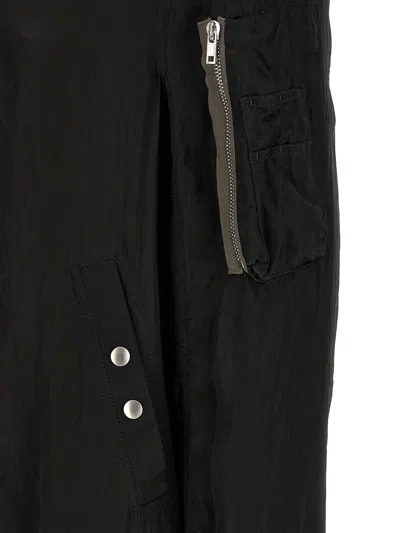 Rick Owens Black Solid Bomber Jacket In Black