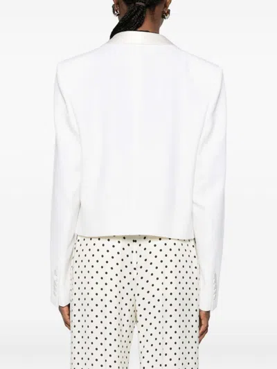 Tom Ford Wool Tuxedo Jacket In White