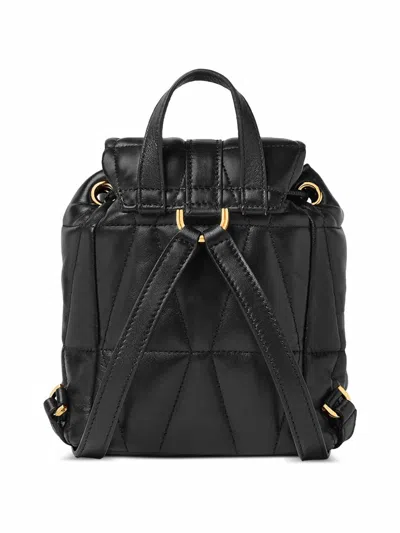 Versace Kleo Leather Backpack In Black