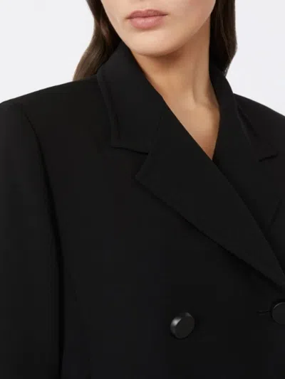 Max Mara Caprera Button Jacket In Black