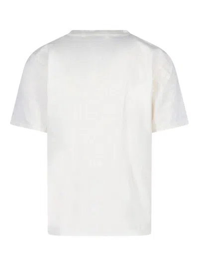 Rhude Graphic Print Crew Neck Short Sleeve T-shirt In White