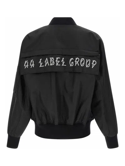 44 Label Group Outer Bomber Jacket In Black
