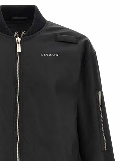44 Label Group Outer Bomber Jacket In Black