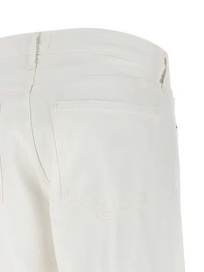 Agolde Vana Fold Wide-leg Jeans In White