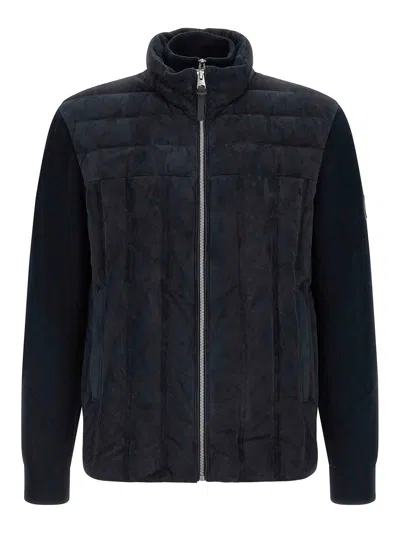 Mackage Blue Solid Wool Jacket In Blue
