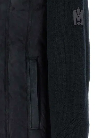 Mackage Blue Solid Wool Jacket In Blue