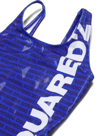 Dsquared2 Open-back Swimsuit In Multi