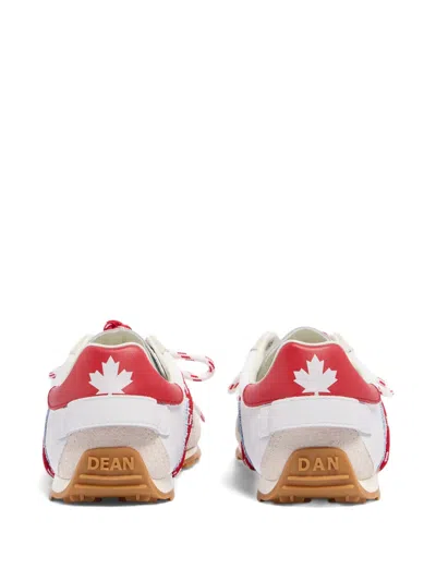 Dsquared2 Dc-642 Denim Panelled Trainers In Multi