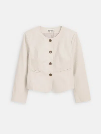 Alex Mill Soho Jacket In Cotton Linen In White