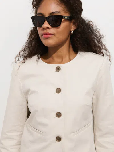 Alex Mill Soho Jacket In Cotton Linen In White