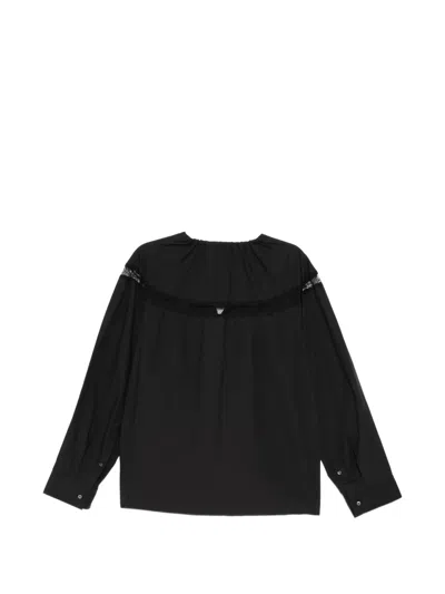 Jnby Drapep Blouse In Black