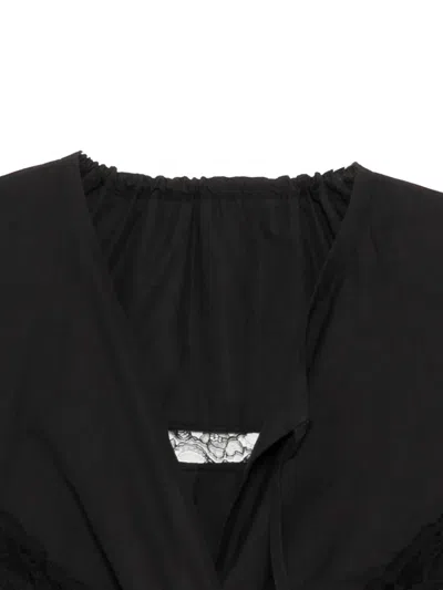 Jnby Drapep Blouse In Black