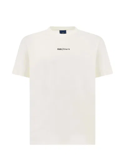 Paul & Shark Lightweight Cotton Jersey T-shirt With Print In White
