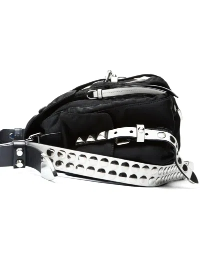 Pre-owned Prada 2010s Studs Shoulder Bag In Black