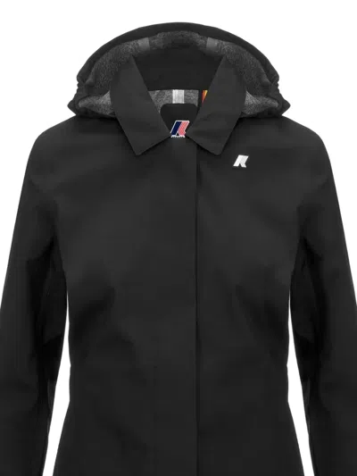 K-way Mathy Bonded Jersey In Black