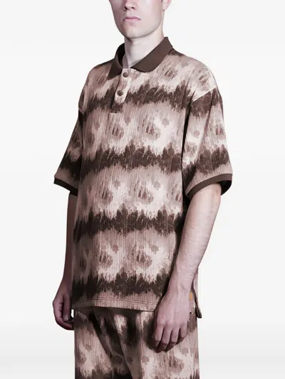 Maison Hideout Cloud Pattern Knit Shorts In Multi