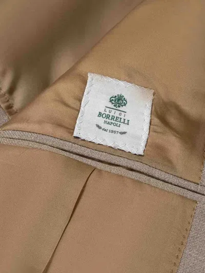 Luigi Borrelli Buttoned Single-breasted Jacket In Neutral