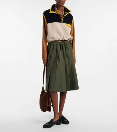 Prada Cropped Teddy Vest In Multi