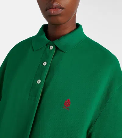 Prada Bicolor Polyethylene Biker Jacket In Green