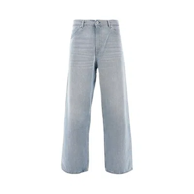 Our Legacy Vast Cut High-waisted Wide-leg Cotton Denim Jeans In Pale Coast Wash Blue