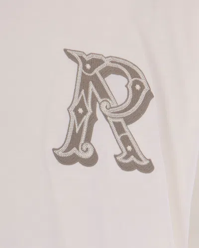 Represent Clothing T-shirt Western Initial Flat White In White