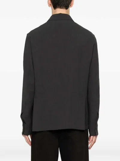 Montecore Button-up Jacket In Black