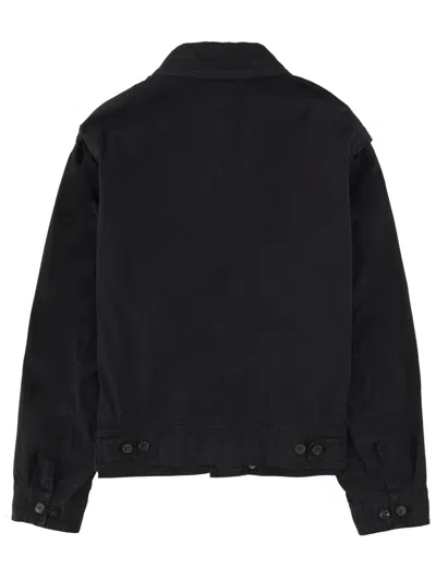 Dries Van Noten Collared Jacket Featuring Practical Front Pockets In Black