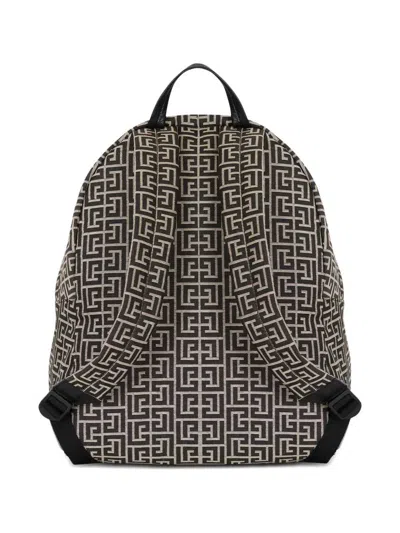 Balmain Pulse Backpack With Jacquard Monogram