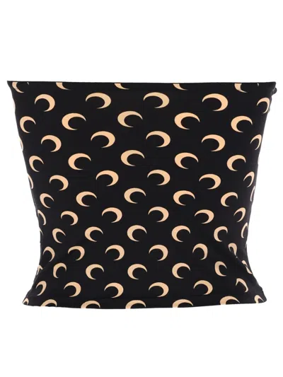 Marine Serre Moon Printed Jersey Sleeveless Tube Top In Multi