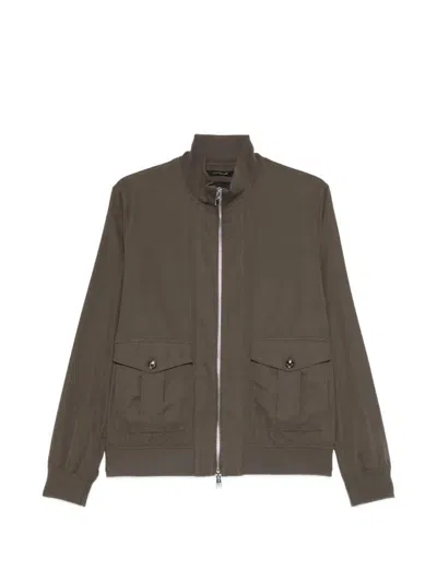 Montecore Flap-pocket Zipped Jacket In Brown