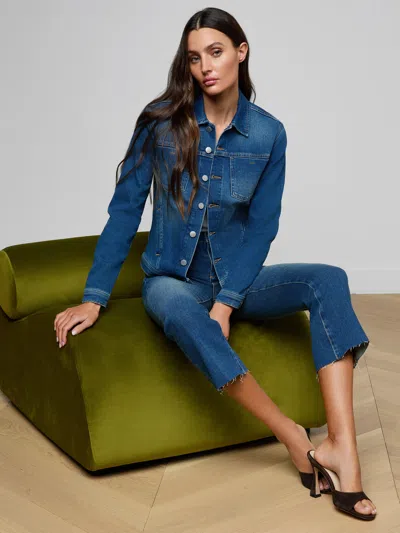 L'agence Celine Jean Jacket In Blue