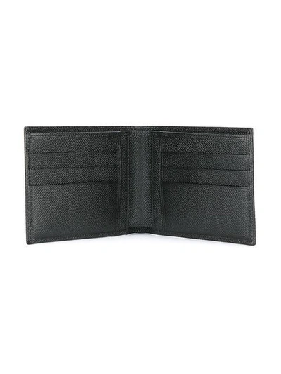 Shop Dolce & Gabbana Dauphine Leather Billfold Wallet - Black
