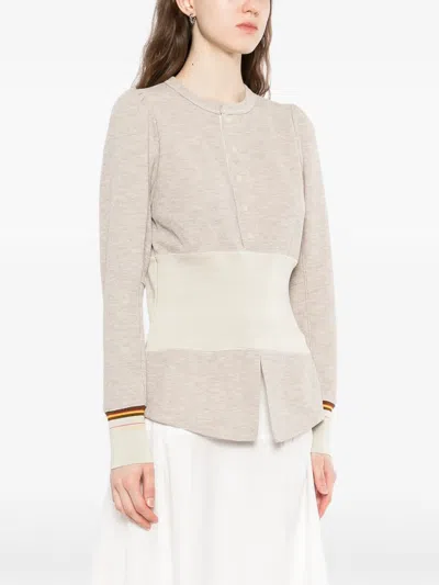 Toga Double Face T-shirt In Neutral