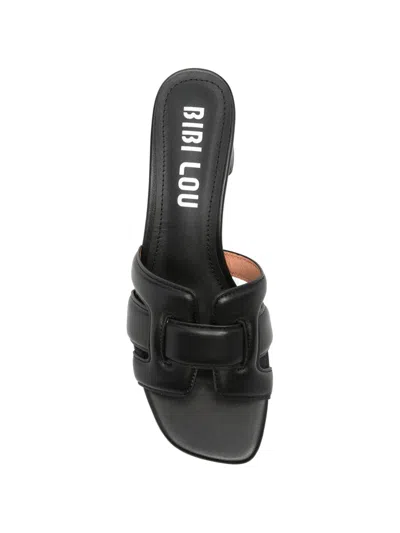 Bibi Lou Leather Mules In Black