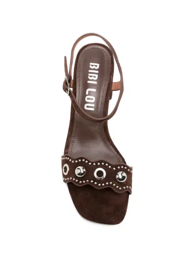 Bibi Lou Studded-strap Sandals In Brown