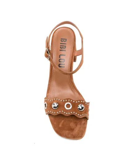Bibi Lou Studded Sandals In Brown