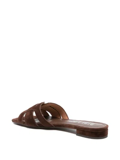 Bibi Lou Cut-out Sandals In Brown