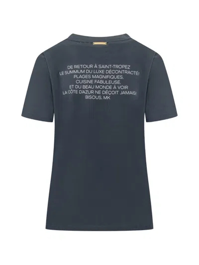 Michael Michael Kors Graphic T-shirt In Blue