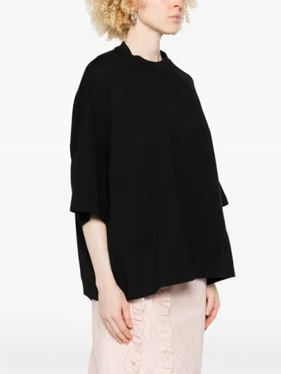 Plan C Crew-neck T-shirt In Black