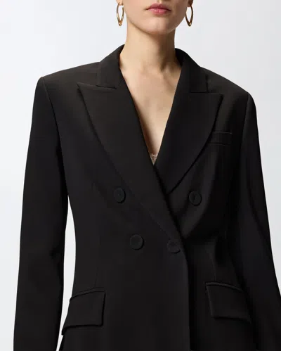 Pinko - Fitted Double-breasted Jacket - 46 In Black