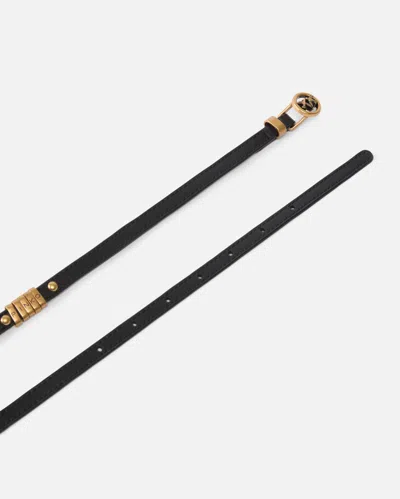 Pinko Eyelet Stud Leather Belt In Brown
