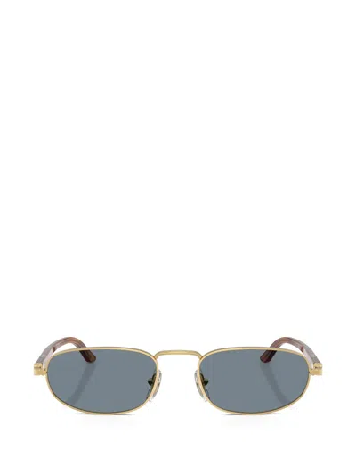 Persol Womens Gold Po1028s Pillow-frame Metal Sunglasses