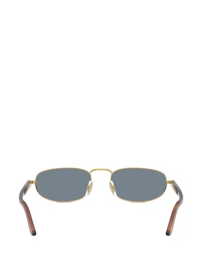 Persol Womens Gold Po1028s Pillow-frame Metal Sunglasses