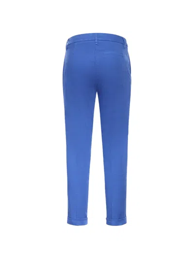 Fay Buttoned Trousers In Blue